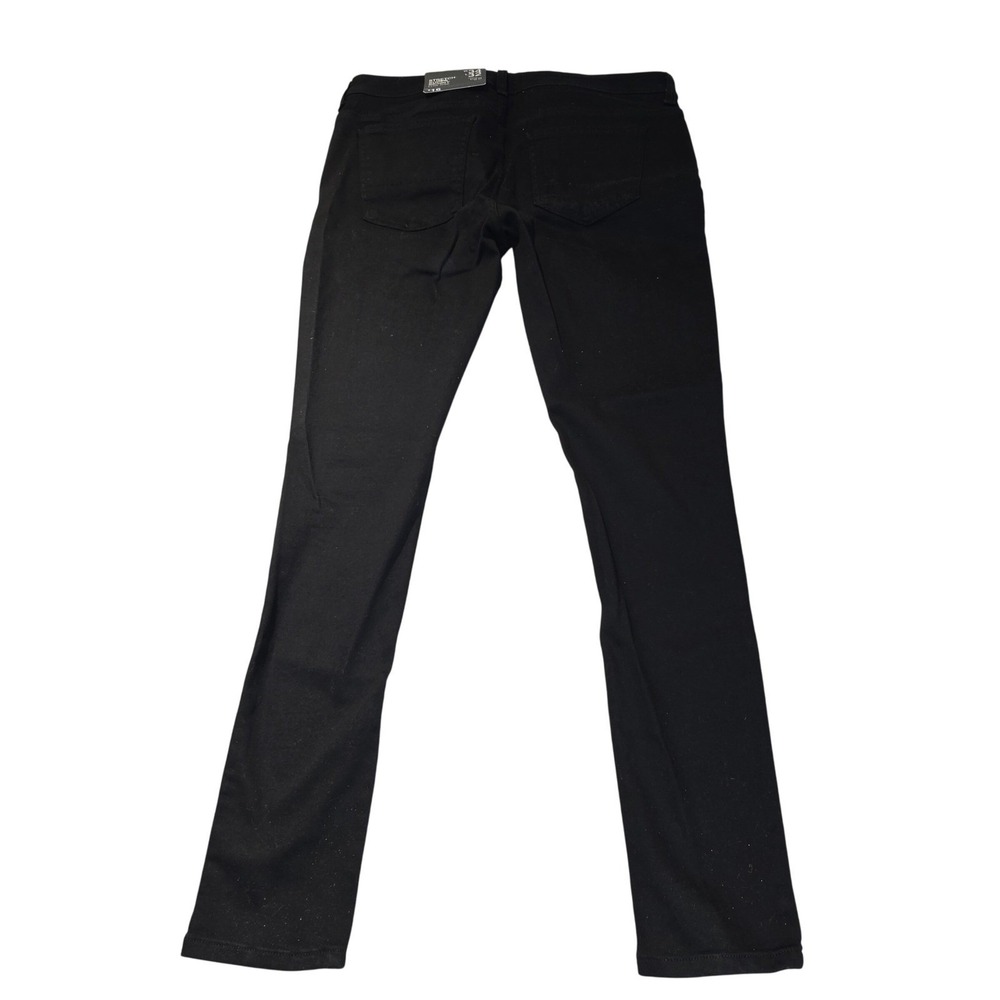 New Denim Co Mens Jeans W34 L32 Black Stretch Super Skinny Low Rise Cotton Blend